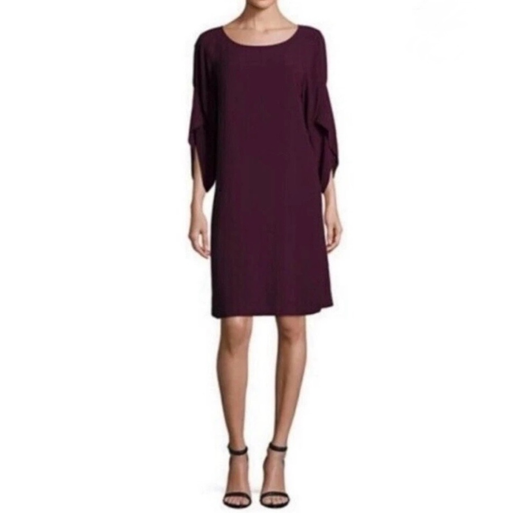 Eileen Fisher Tulip-Sleeve Shift Dress - Size L
